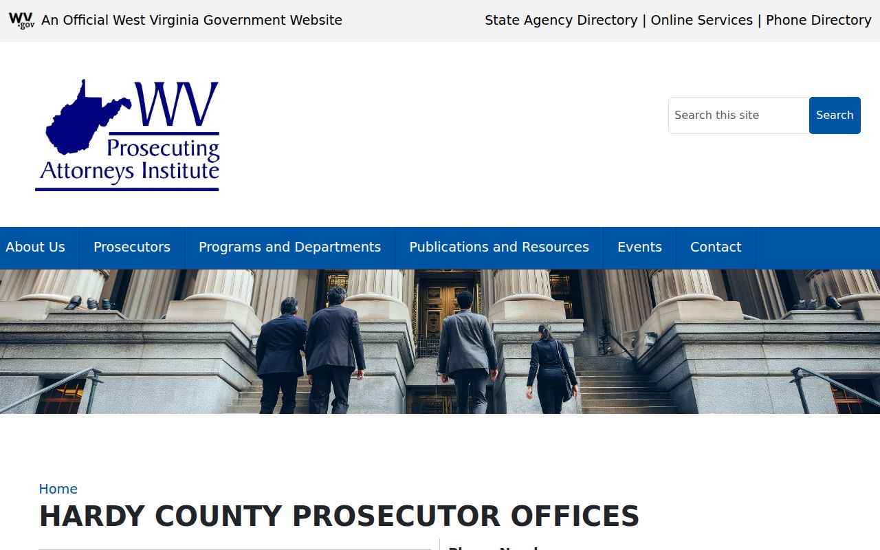 West Virginia Prosecuting Attorneys Institute directory entry for Hardy County