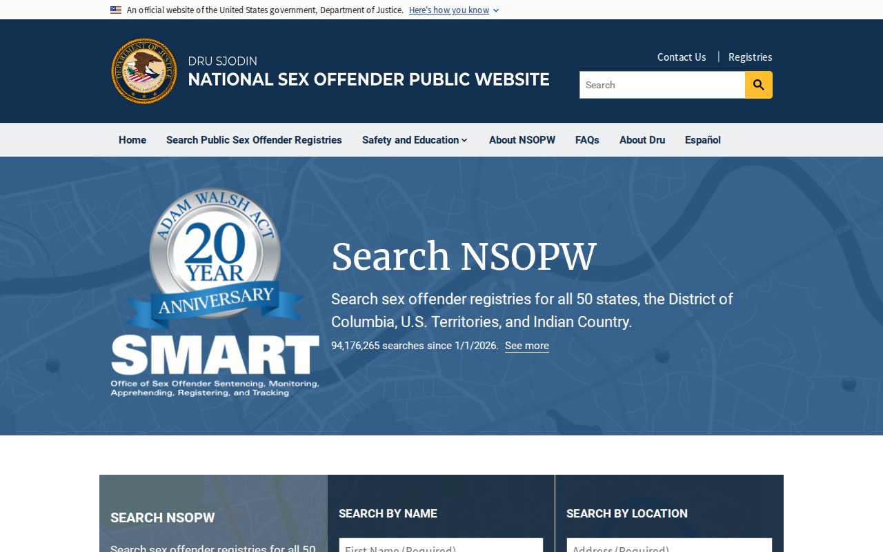 Hardy County sex offender lookup through the national NSOPW search